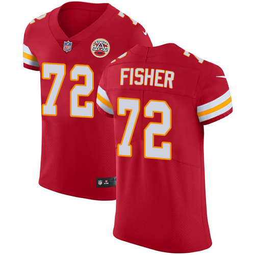 Nike Chiefs #72 Eric Fisher Red Team Color Men's Stitched NFL Vapor Untouchable Elite Jersey - Click Image to Close